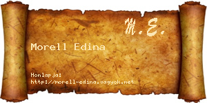 Morell Edina névjegykártya